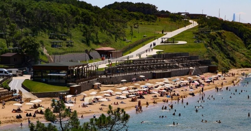 Riva Elmasburnu Bayanlar Plajı genel görünüm